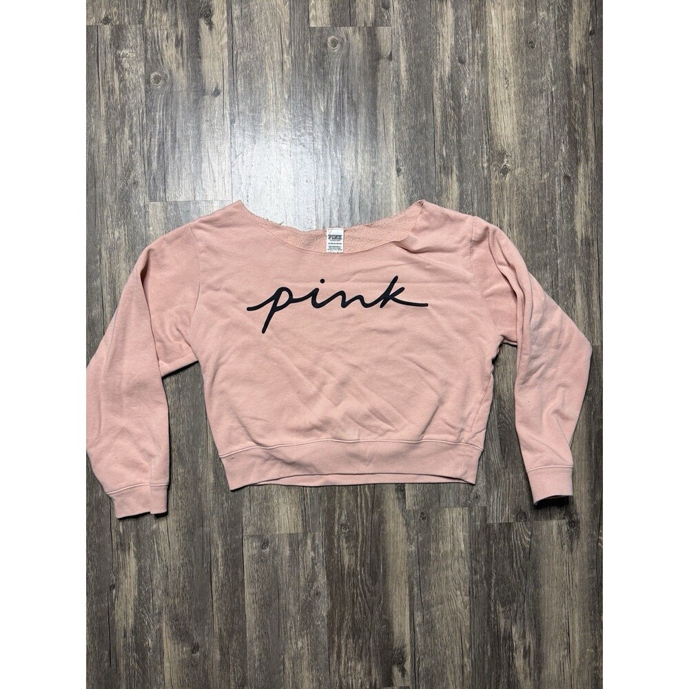 Victoria Secret pink everyday lounge open neck sweatshirt X-large